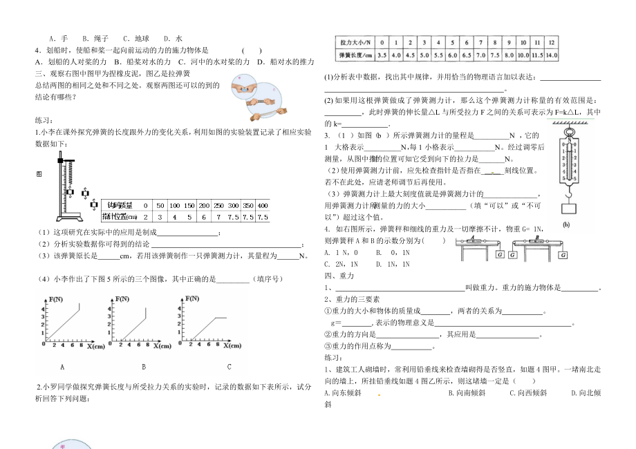 初中物理力学专题复习资料.doc_第2页