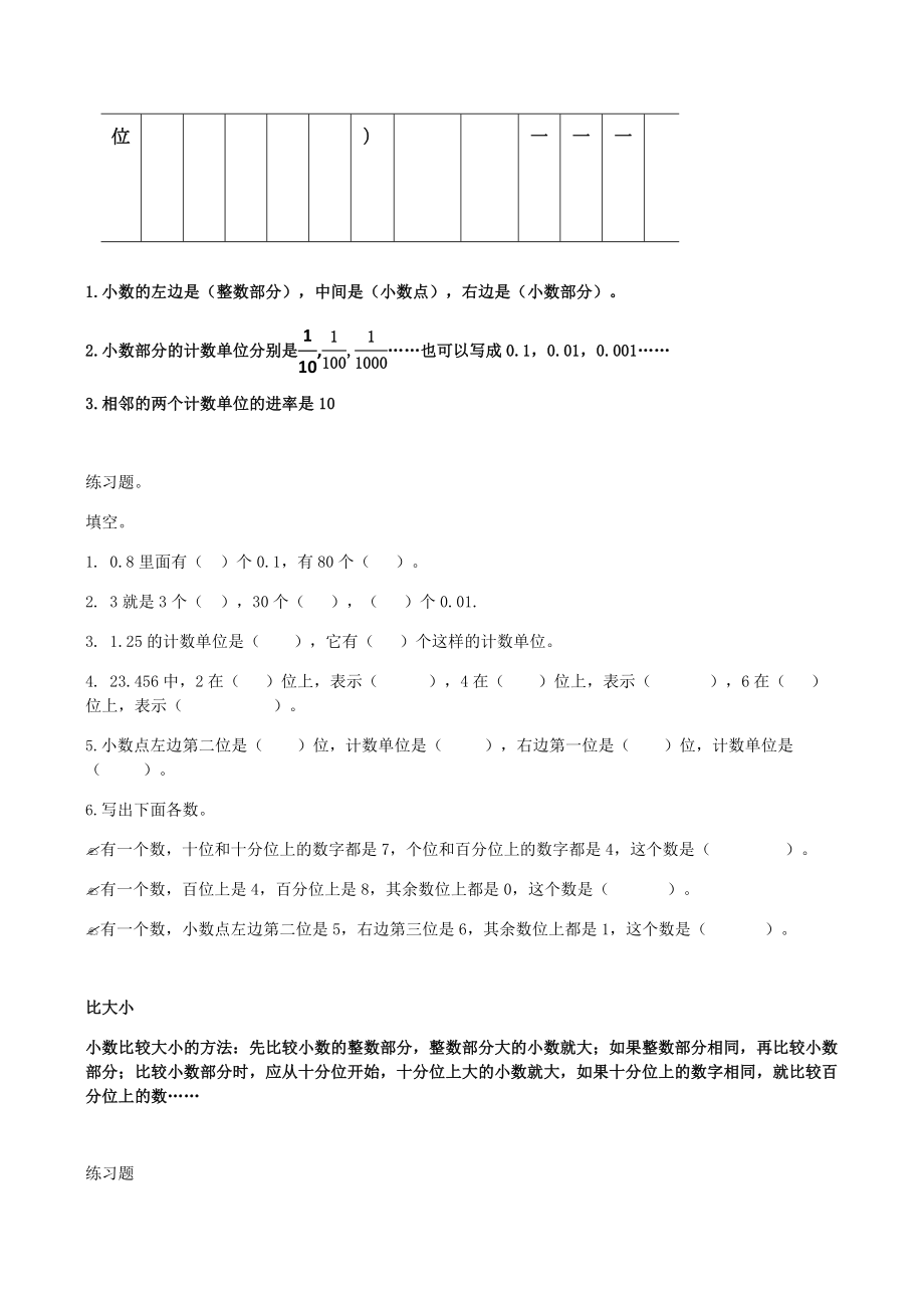 北师大版小学四年级下册数学各单元知识点复习.docx_第3页