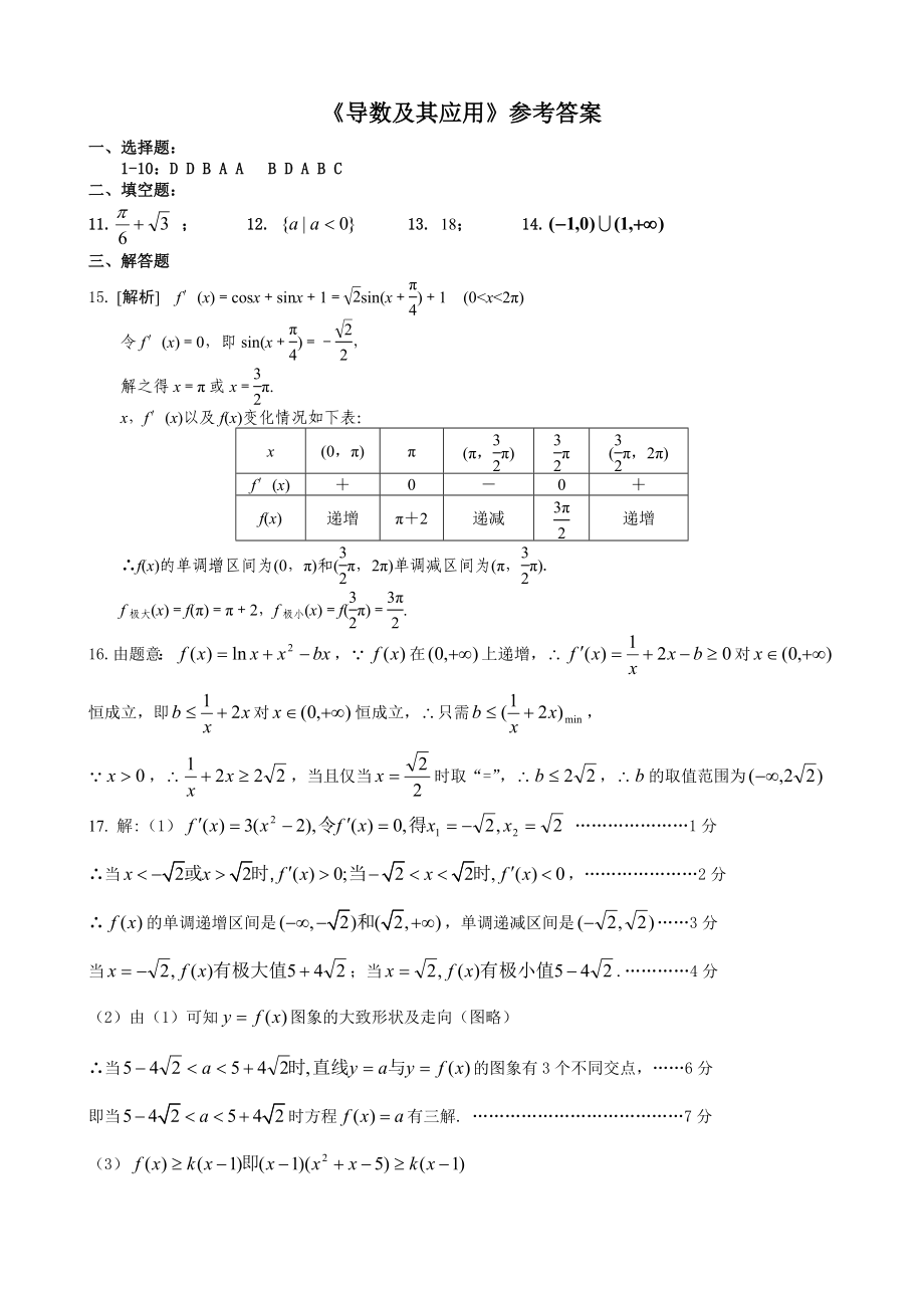 导数习题精选(中档题)(附答案).doc_第3页