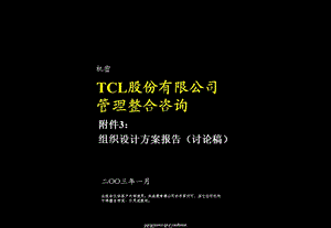 TCL管理整合组织设计方案报告课件.ppt