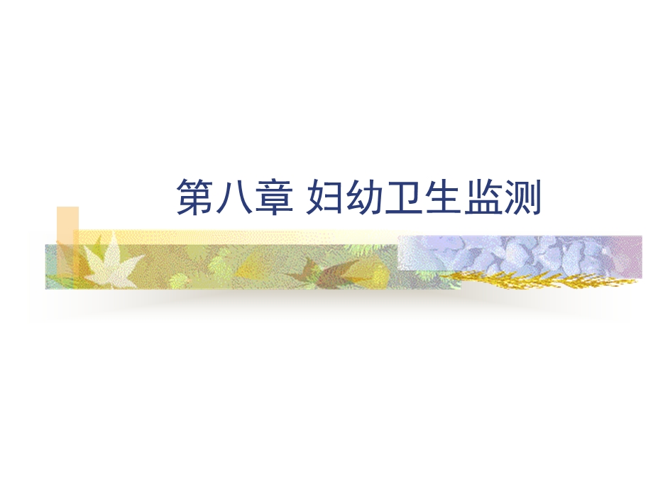 第八章妇幼卫生监测课件.ppt_第1页