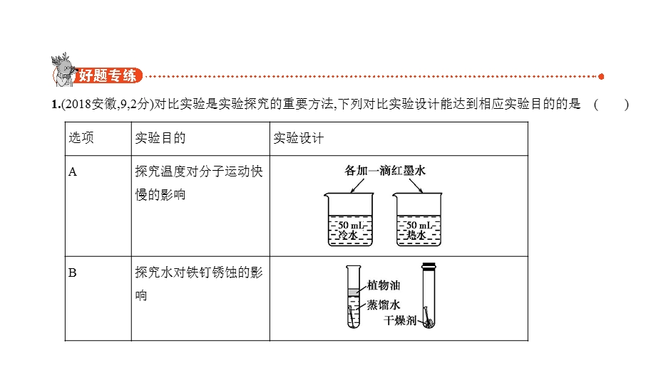 2021年安徽中考化学复习练习ppt课件：18专题十八-实验探究题.pptx_第2页