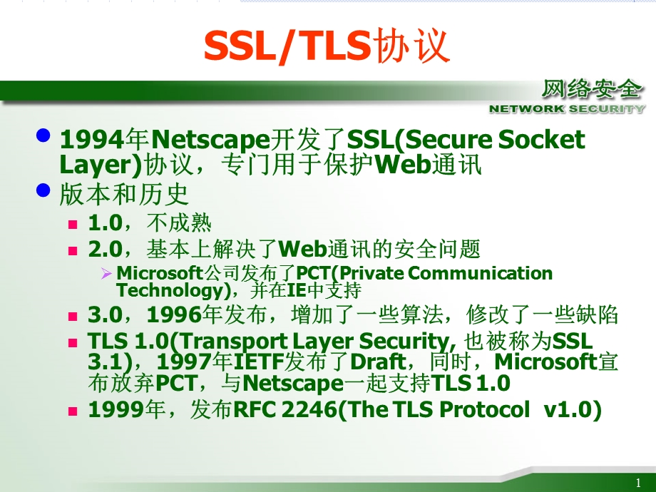 SSLTLS协议-信息安全概论ppt课件与复习提纲.ppt_第1页