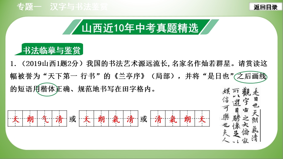 2020山西中考语文：汉字与书法鉴赏课件.pptx_第2页