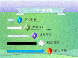 通用版七年级数学上册第一章有理数124绝对值ppt课件.ppt