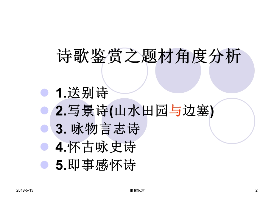 诗歌鉴赏之题材角度分析课件.ppt_第2页