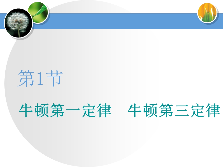 2020届高三物理一轮复习ppt课件：牛顿第一定律-牛顿第三定律.ppt_第3页