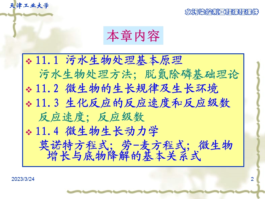 第十一章-污水生物处理的基本概念和生化反应动力学基础要点课件.ppt_第2页