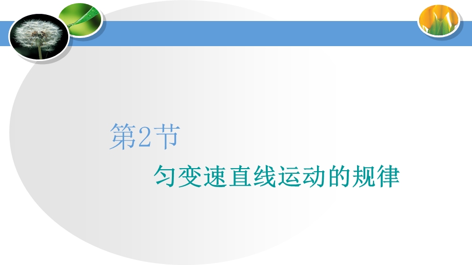 2020届高三物理一轮复习ppt课件：匀变速直线运动的规律.ppt_第1页