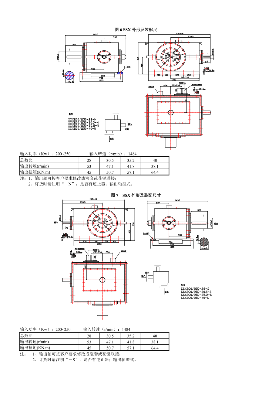 SSX弧齿锥齿轮行星齿轮减速器系列.doc_第2页