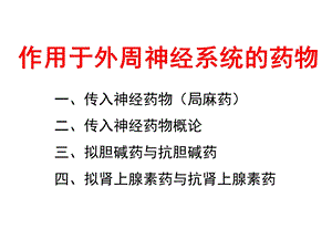 2013执业兽医资格考试药理学拟胆碱药与抗胆碱药 课件.ppt