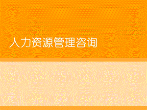 人力资源管理咨询课件.ppt