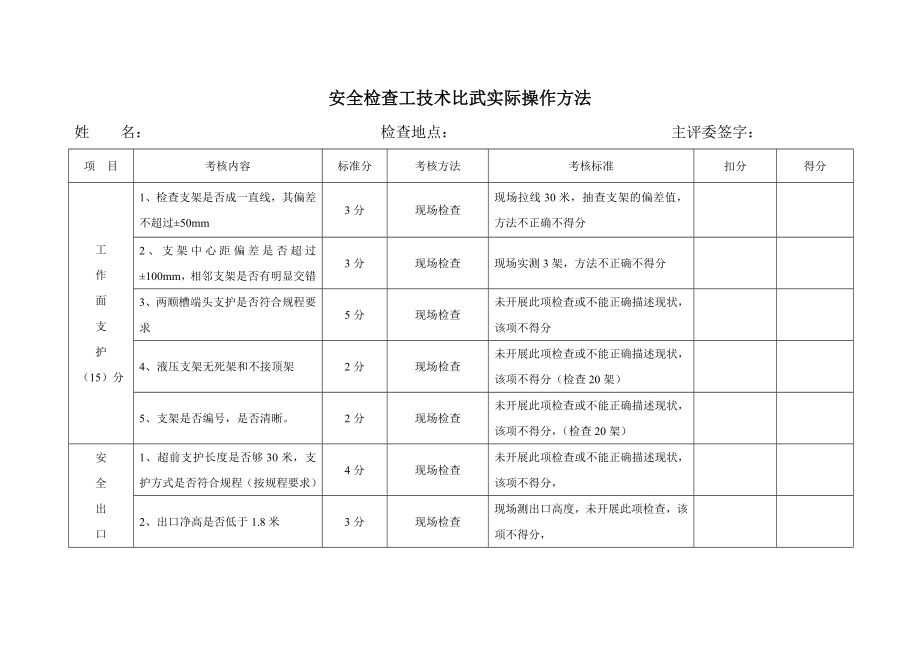 安全检查工技术比武实际操作方法.doc_第1页