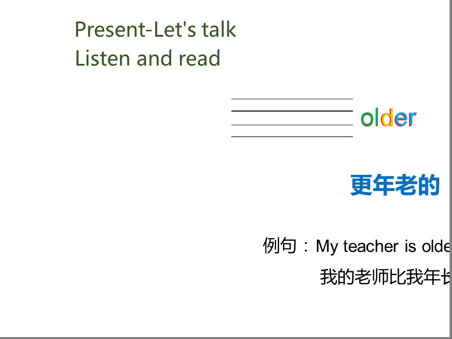 六年级下册英语ppt课件-Unit1-How-tall-are-you-PartA-Lets-learn.ppt_第3页