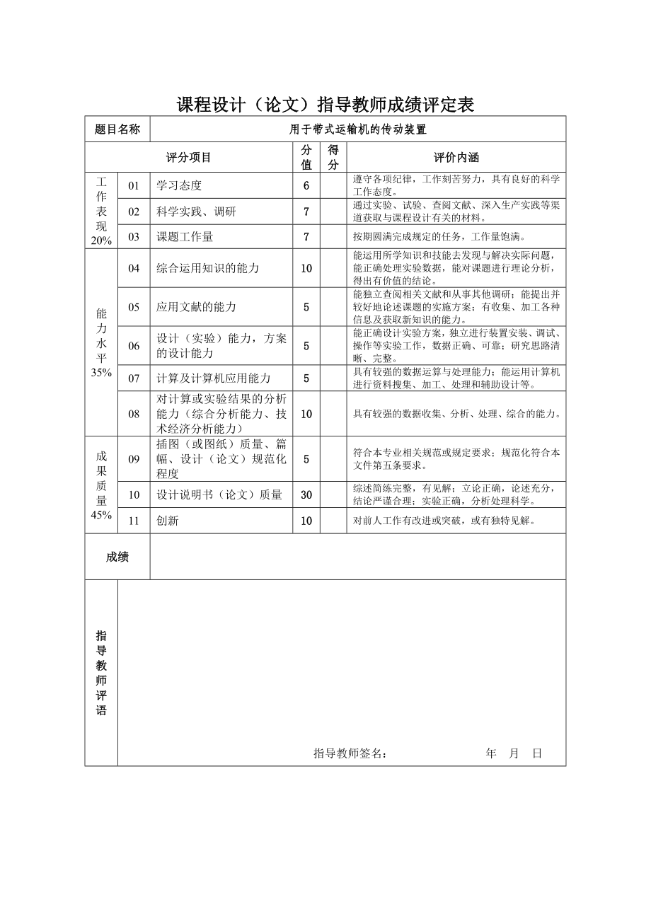 课程设计（论文）用于带式运输机的传动装置设计.doc_第3页