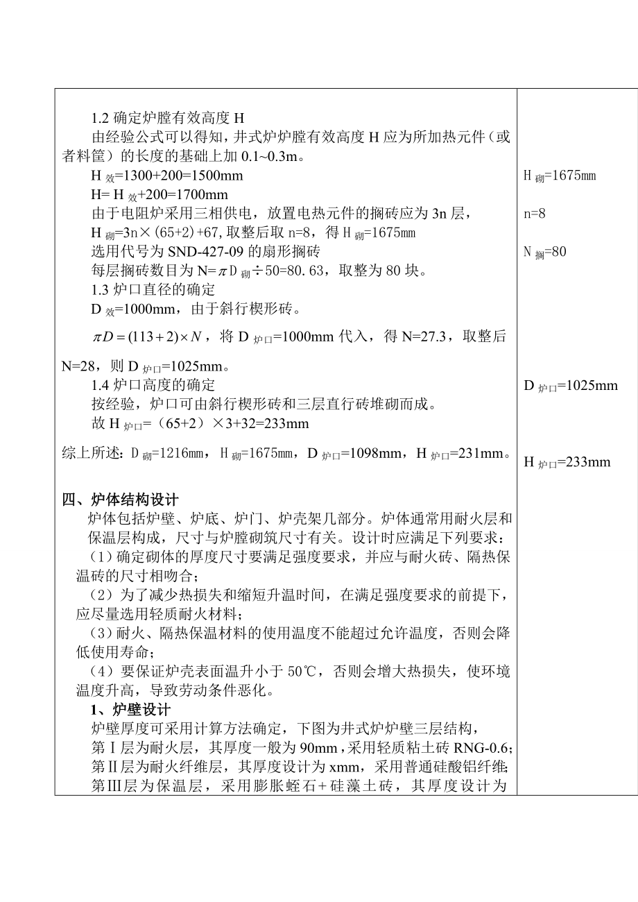 小棚井式炉课程设计说明书.doc_第2页