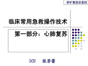 2013心肺苏醒ppt课件医学高级教导教导专区.ppt