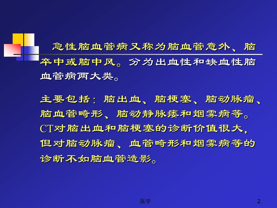 CT脑血管病诊断-现代医学影像学课件.ppt_第2页