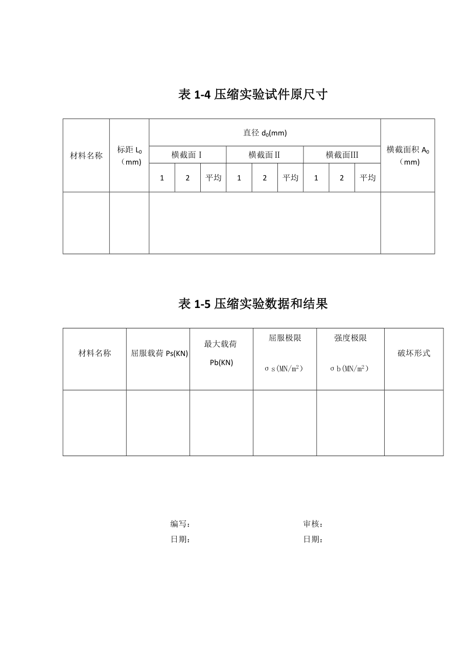 拉伸、弯曲、压缩实验报告.doc_第3页