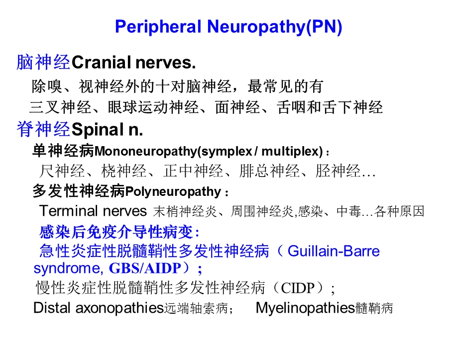 七年制医学ppt课件 神经病学 13Peripheral neuropathy.ppt_第3页