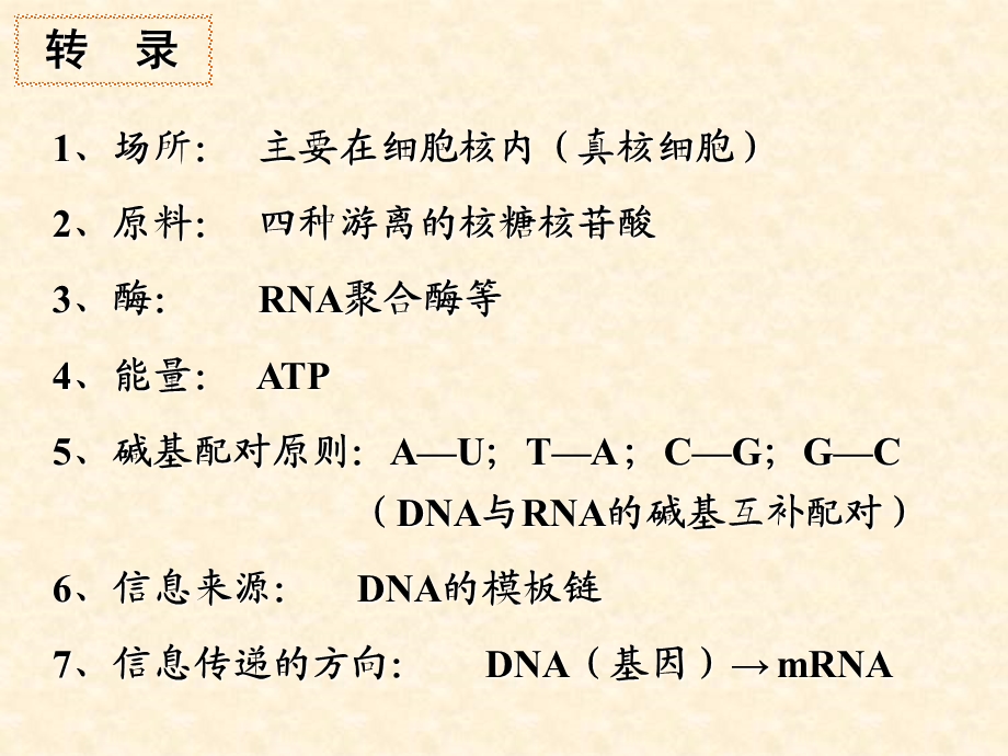 2015-2016学年高一生物浙科版必修2ppt- 遗传信息的表达RNA和蛋白质的合成课件.ppt_第3页