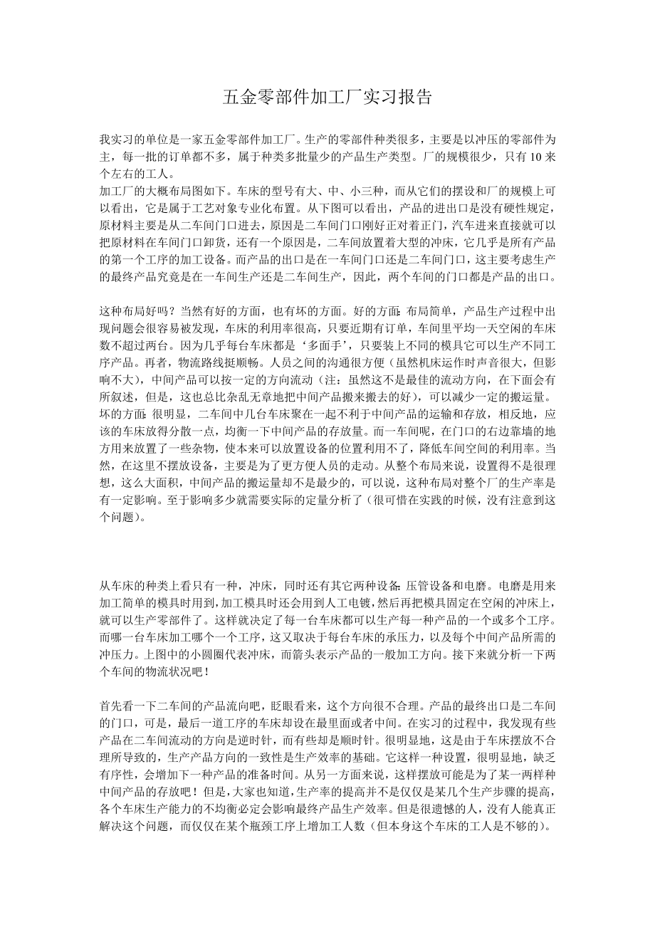 五金零部件加工厂实习报告.doc_第1页