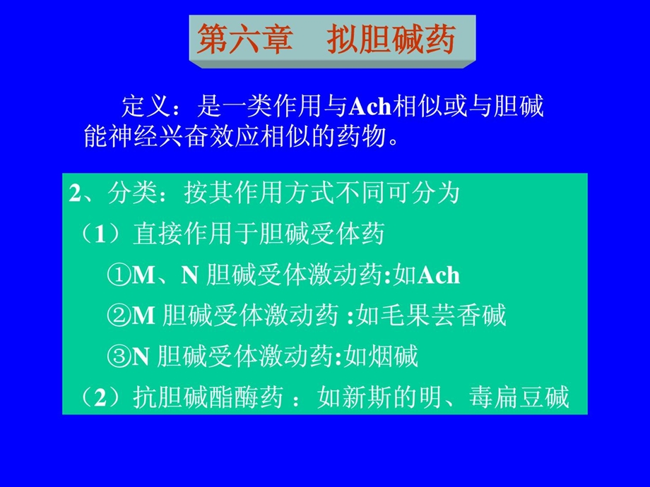 药理学ppt课件——第06章 拟胆碱药.ppt_第1页