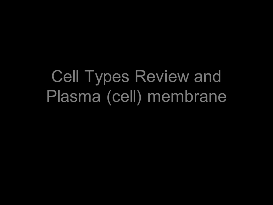 CellTypesReviewandPlasmamembrane细胞类型的审查与等离子体膜课件.ppt_第1页