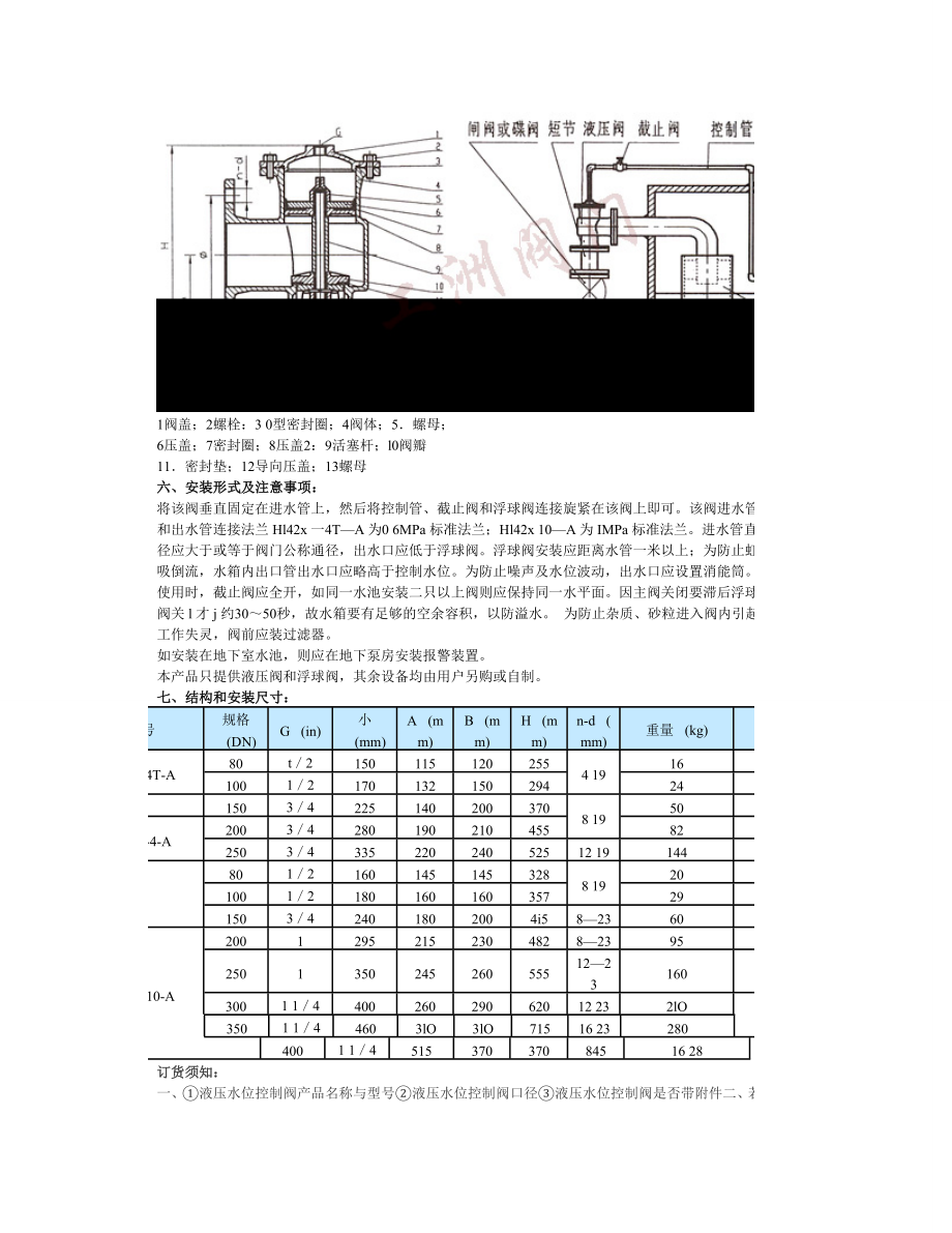 液压水位控制阀H142X.doc_第2页