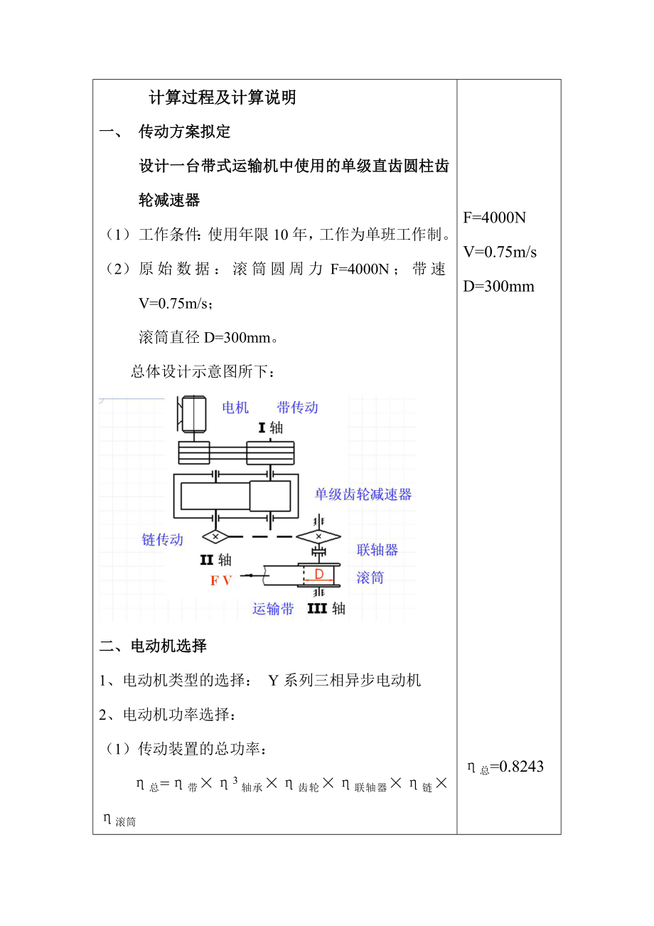 机械设计课程设计单级直齿圆柱齿轮减速器.doc_第3页