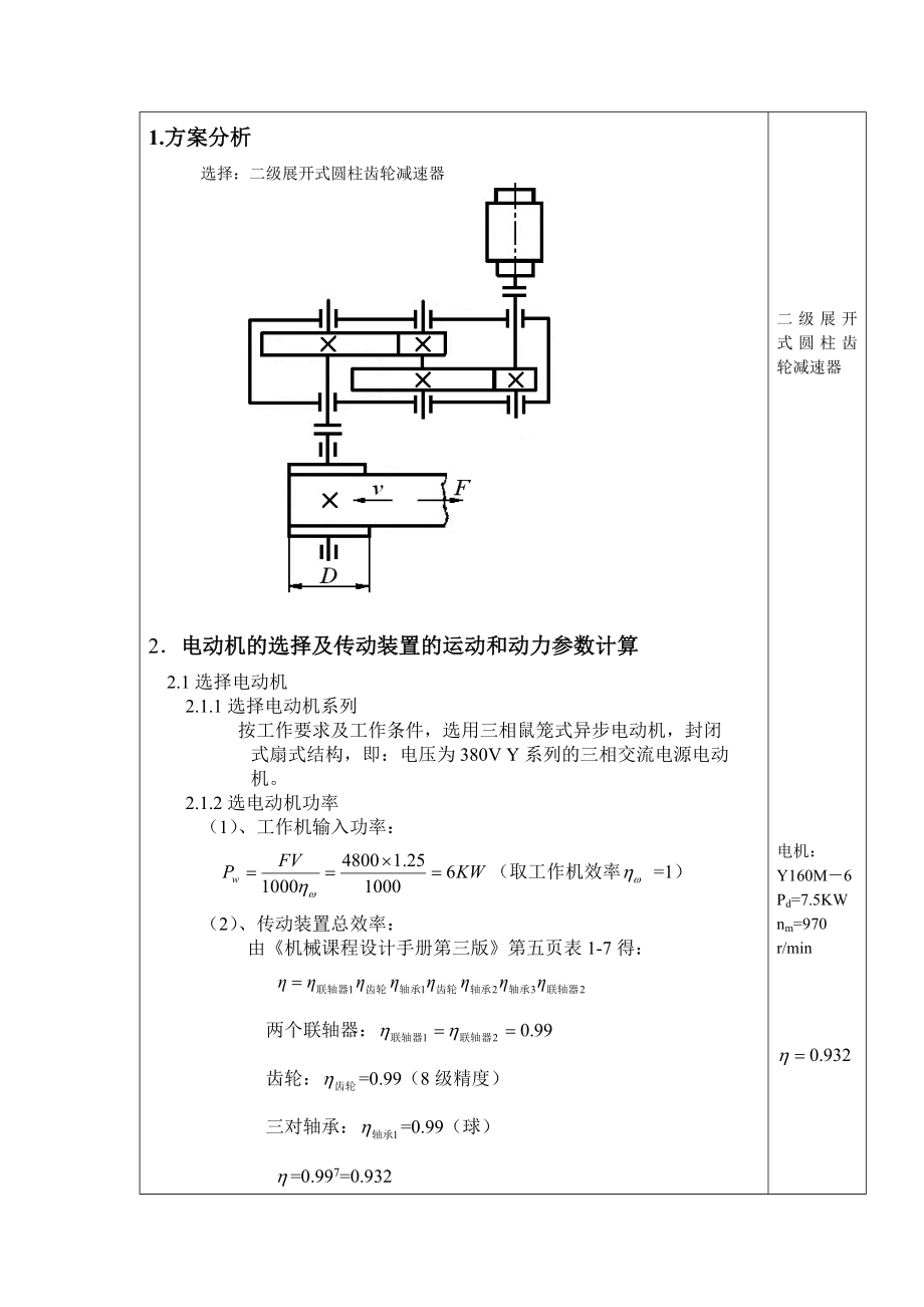 毕业设计减速器设计说明书.doc_第1页