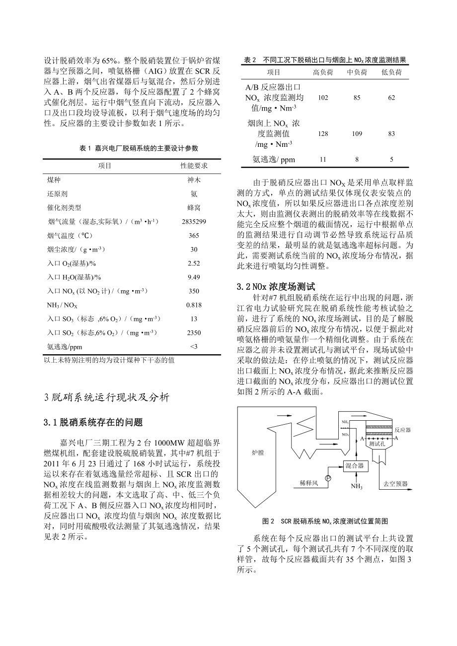 1000mw燃煤机组scr烟气脱硝系统优化调整试验.doc_第2页