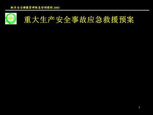 重大生产安全事故应急救援救援课件.ppt