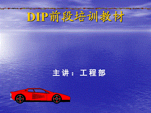 DIP插件前段培训教材解读课件.ppt