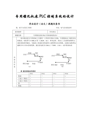 专用镗孔机床PLC控制系统的设计毕业论文.doc