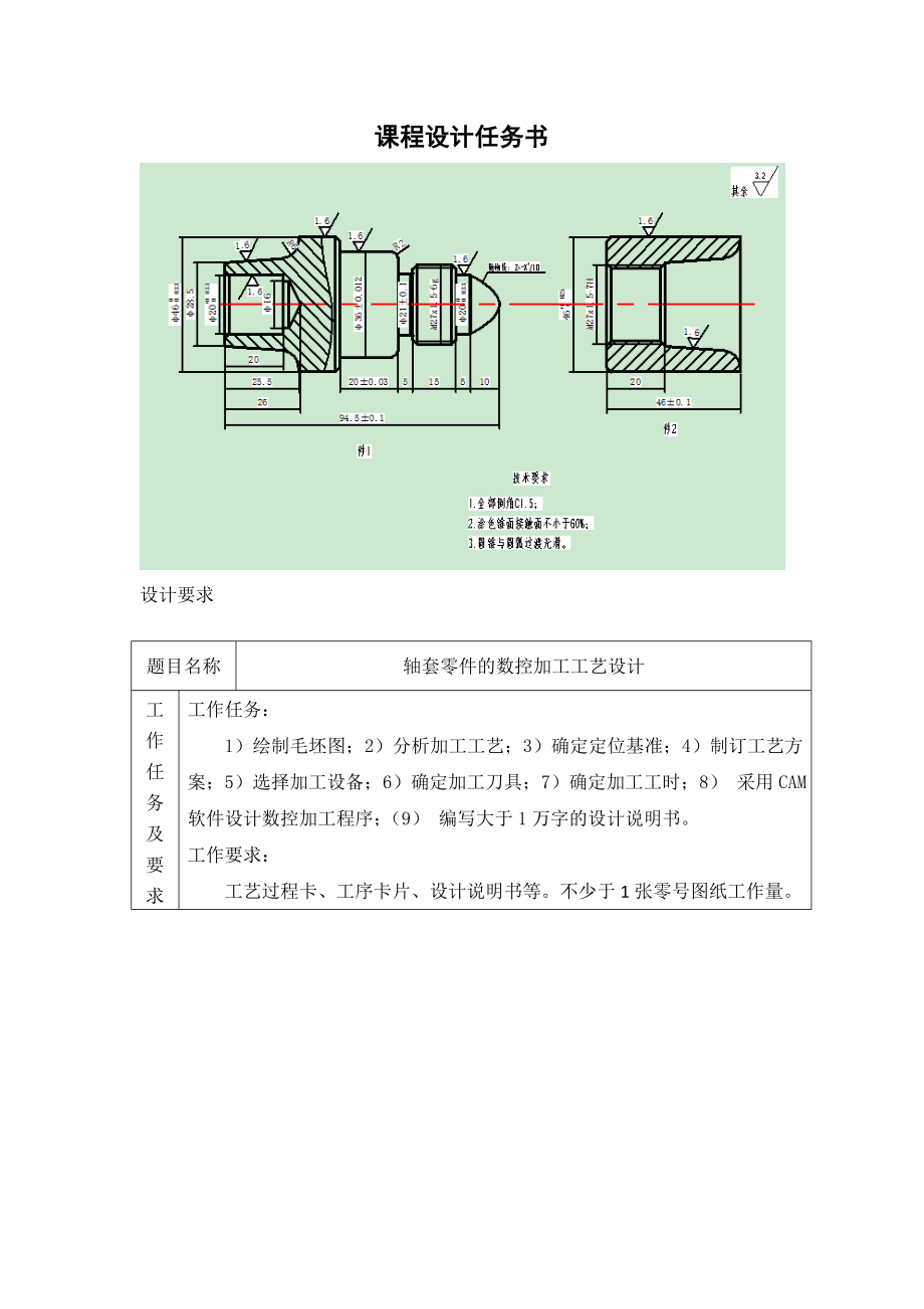 机械毕业设计（论文）轴套配合件的数控加工工艺设计【全套图纸】.doc_第2页