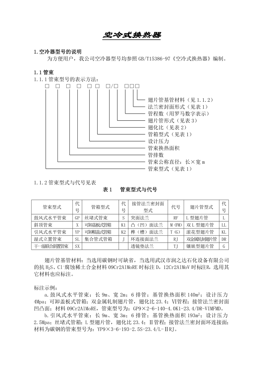 ★☆空冷器技术参数.doc_第1页