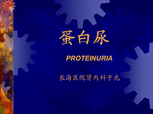 蛋白尿 课件.ppt