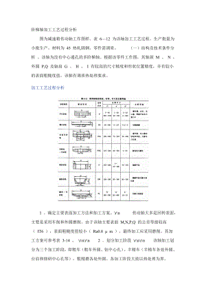 阶梯轴加工工艺过程分析.doc