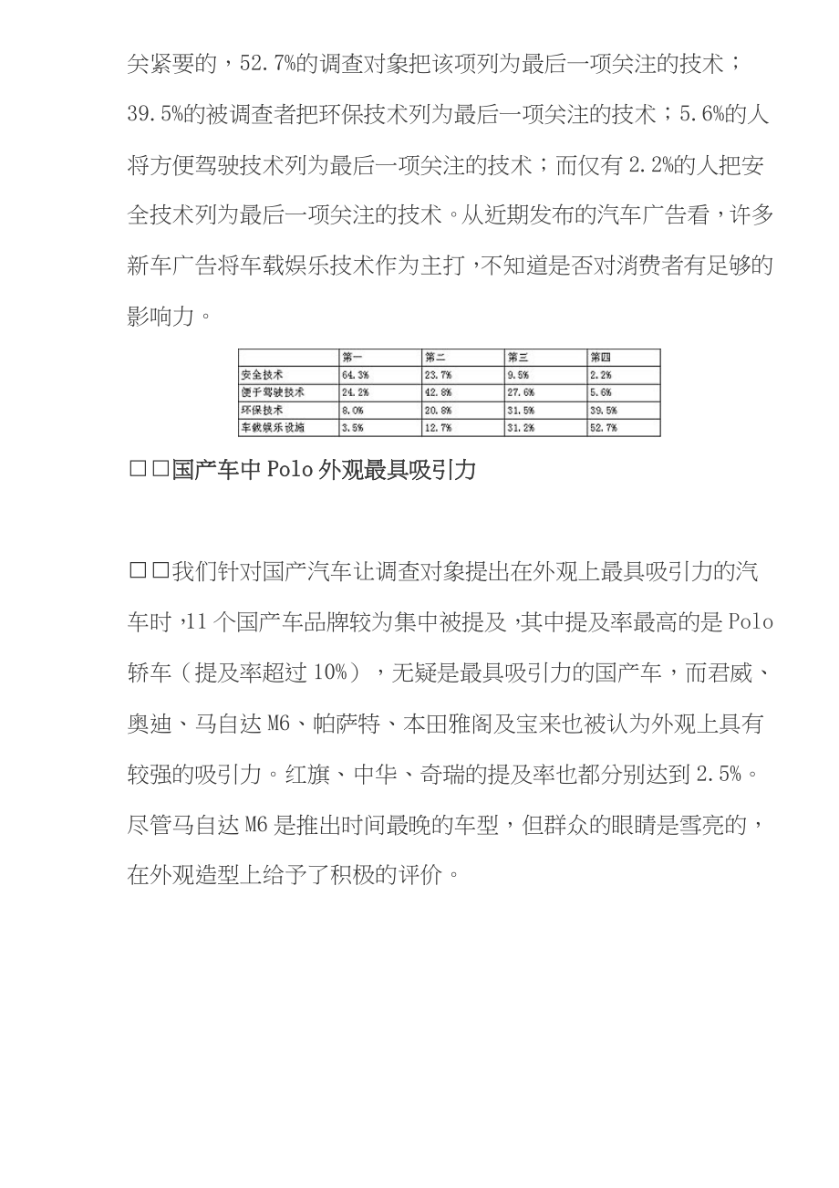 汽车消费调查报告：影响消费者抉择的要素.doc_第2页