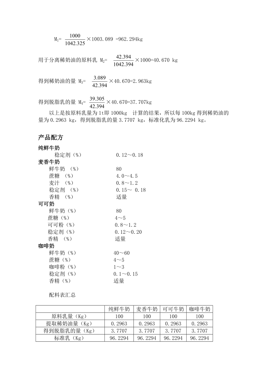 牛奶加工设计(到设备选型).doc_第2页