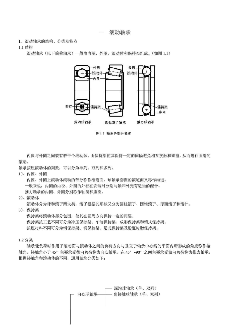 轴承分类、型号及尺寸.doc_第1页