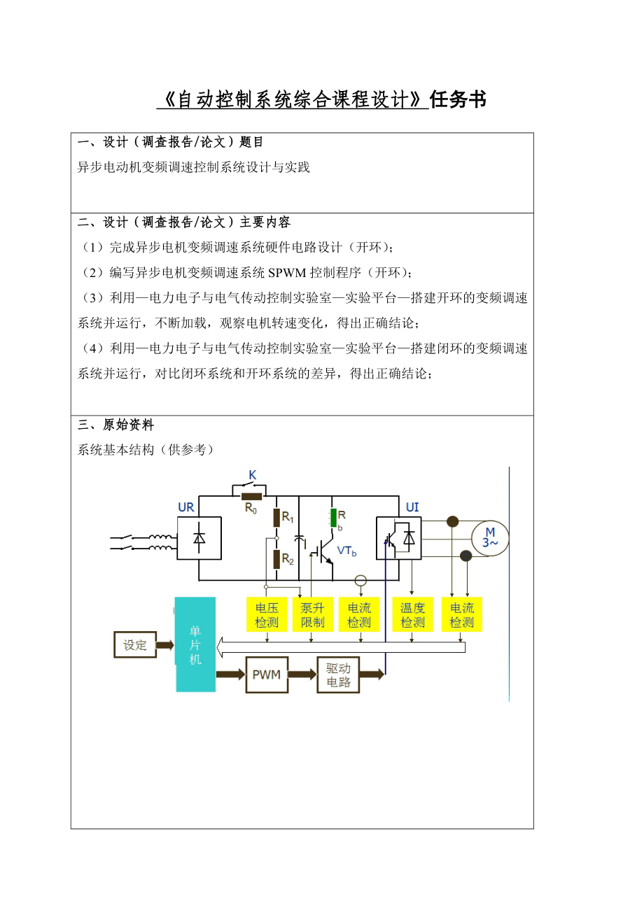 课程设计异步电动机变频调速控制系统设计与实践.doc_第2页