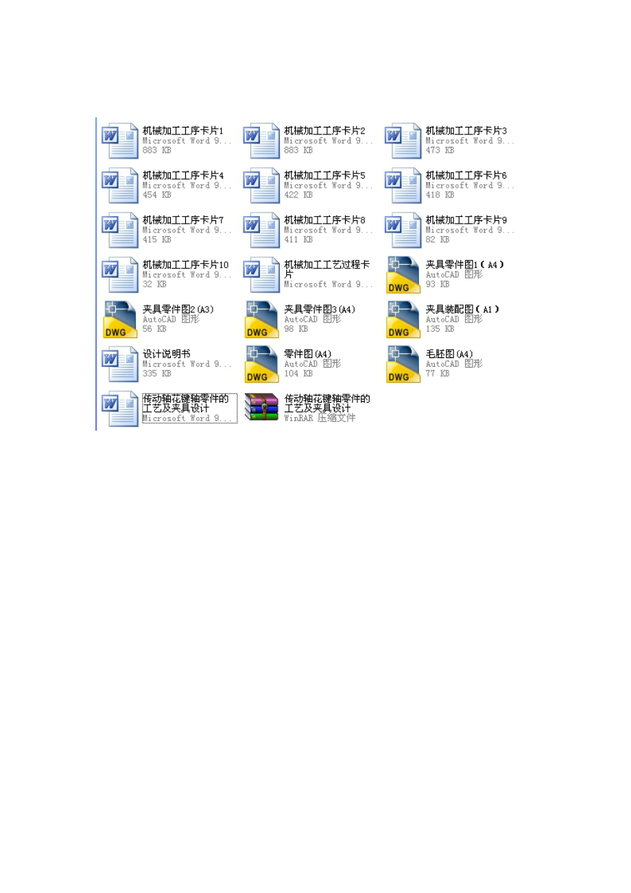 传动轴花键轴零件的工艺及夹具设计（全套图纸） .doc_第2页