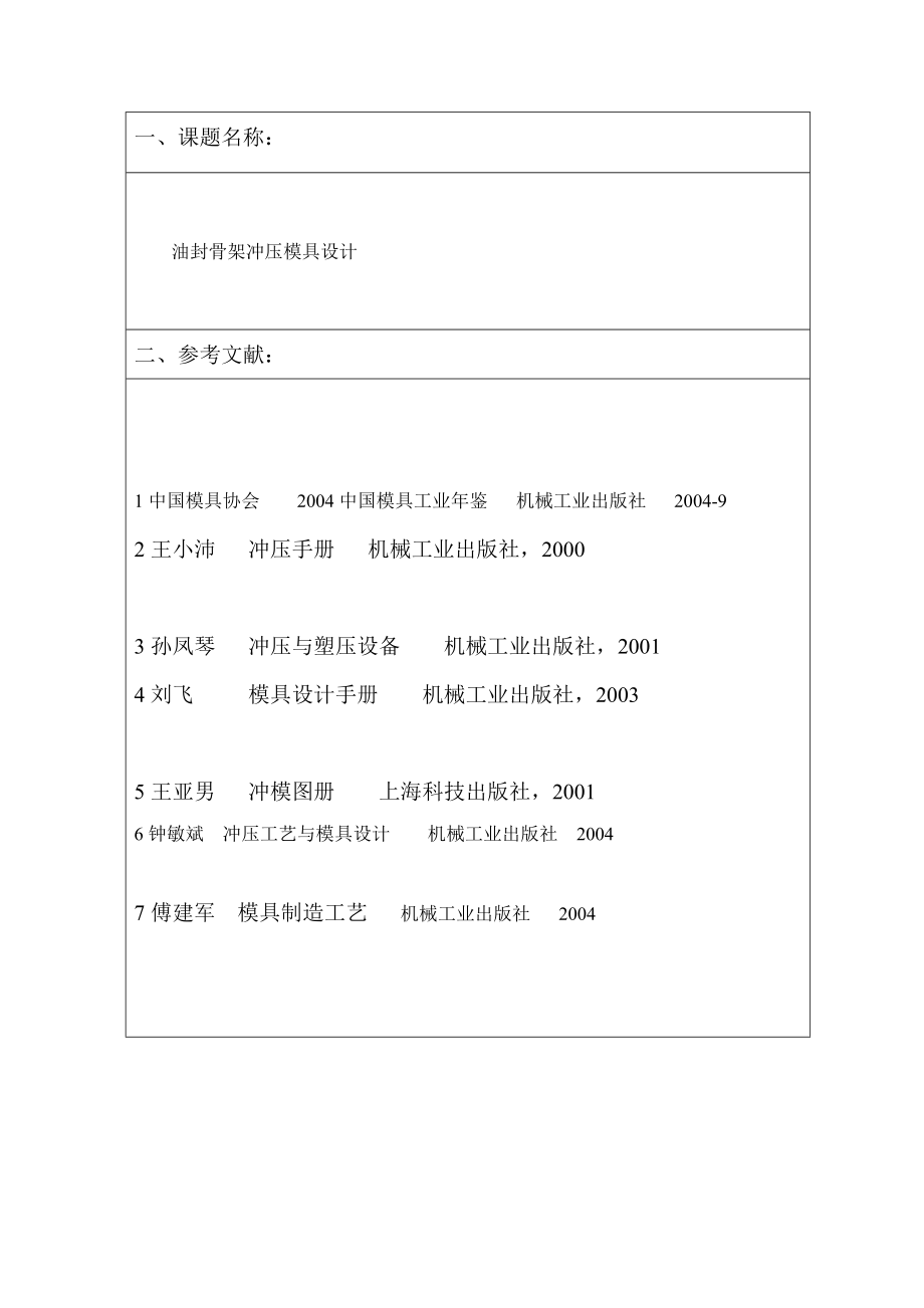 毕业设计（论文）油封骨架冲压模具设计（全套图纸）.doc_第3页