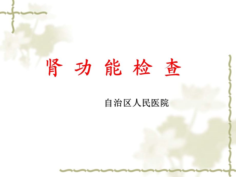 肾功能 课件.ppt_第1页