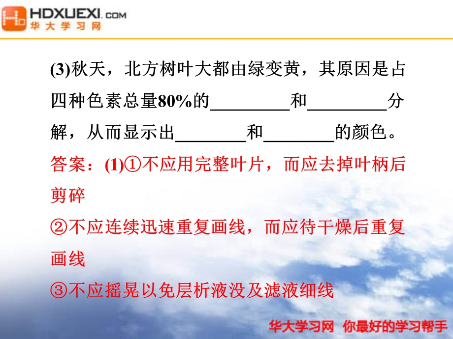 某兴趣小组同学想探究蔬菜不同叶片在叶绿 素含量上的区别选择 课件.ppt_第2页