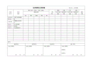 仪表调校记录表格.doc