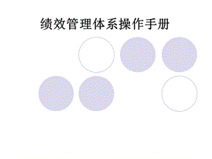 某公司绩效管理体系操作手册课件.ppt