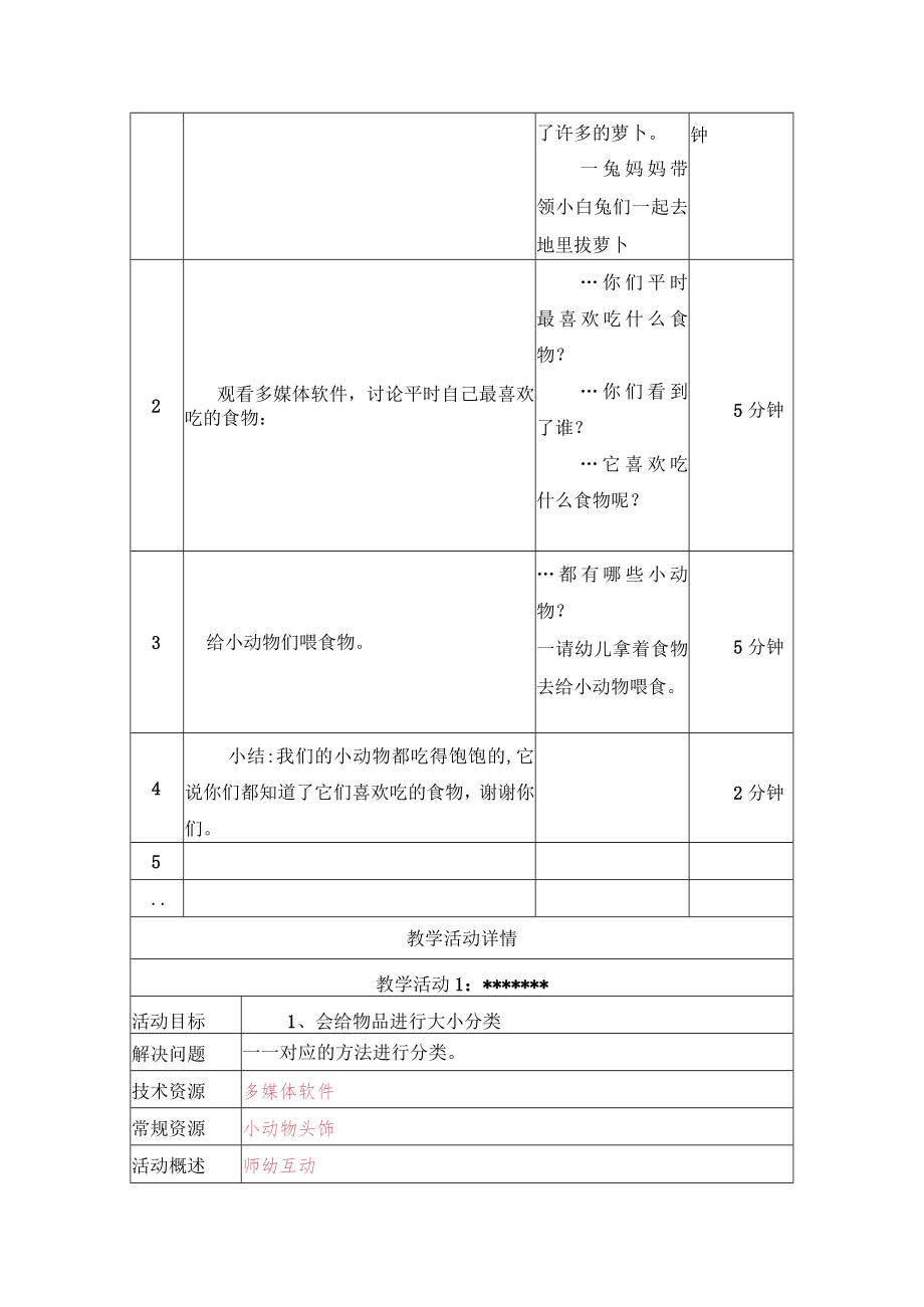 综合活动小动物餐厅 教学设计.docx_第2页